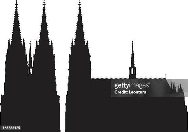 cologne cathedral - dom stock illustrations