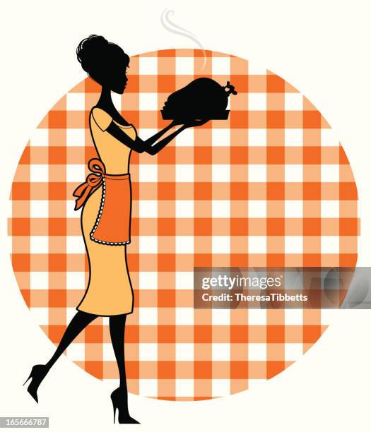 thanksgiving cook - happy-thanksgiving-classy-elegant stock illustrations