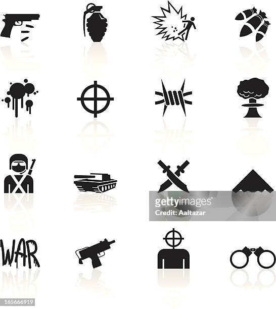 illustrations, cliparts, dessins animés et icônes de noir symboles-guerre - guerre