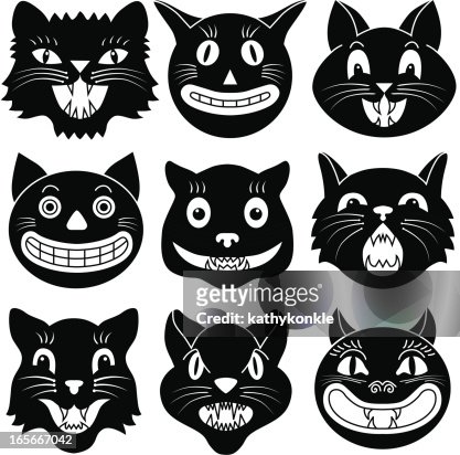 972 Black And White Cartoon Cat Photos and Premium High Res Pictures -  Getty Images
