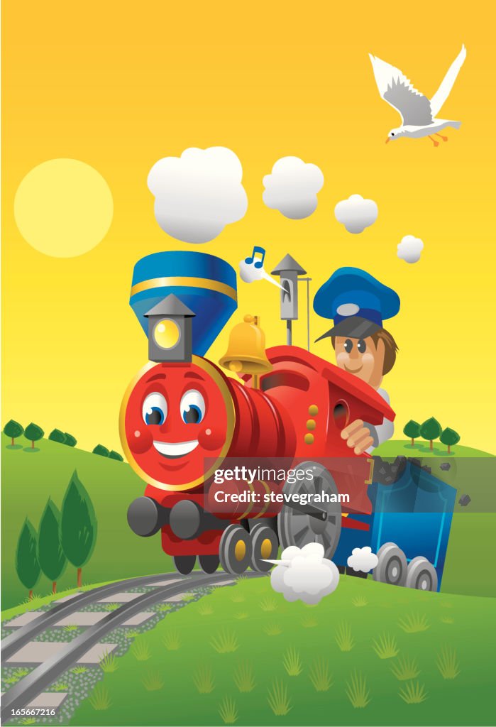 Simple Red Train The Little Red Train High-Res Vector Graphic - Getty Images