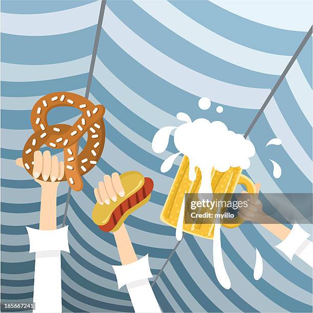 beer fest - the comedy tent stock illustrations