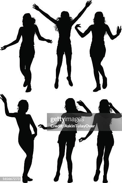 ダンスの女の子 - ショーガール点のイラスト素材／クリップアート素材／マンガ素材／アイコン素材