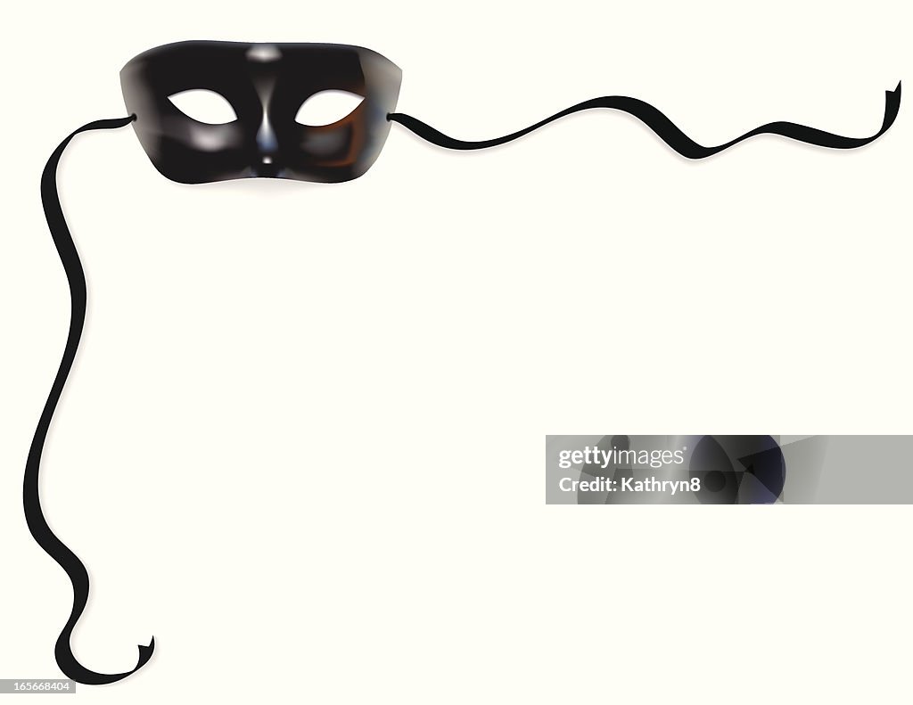 Masque noir angle