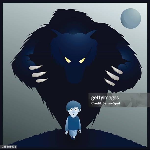 - monster - werewolf stock-grafiken, -clipart, -cartoons und -symbole