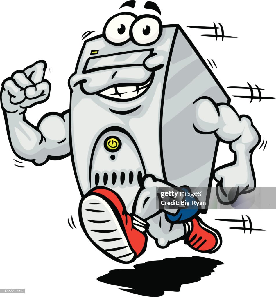 Running Computer High-Res Vector Graphic - Getty Images