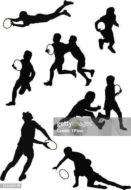 rugby teens - kids rugby stock illustrations