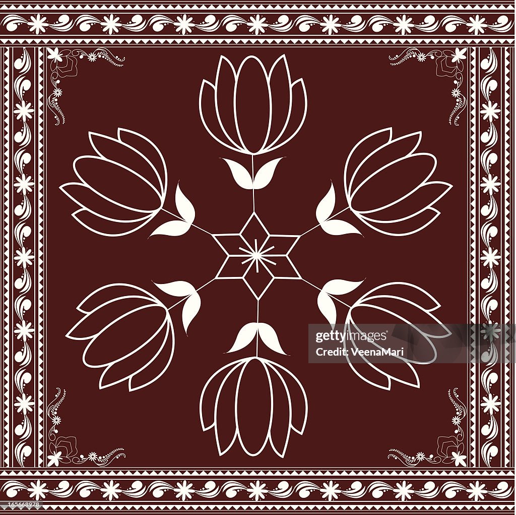 Indian Lotus Design