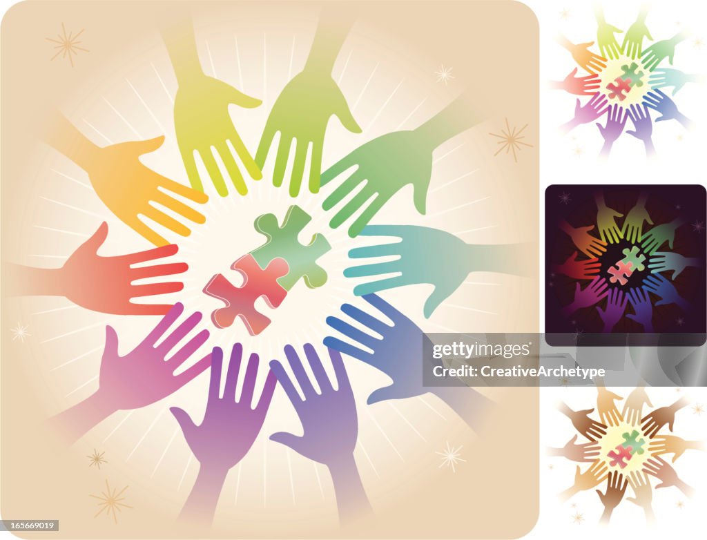 Hand Problem Solving Circle Of Hands Solving Problems High-Res Vector Graphic - Getty Images