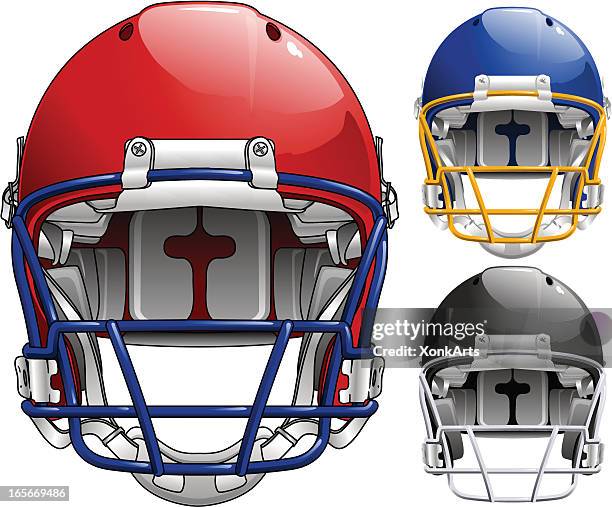 football helmet - american football helmet stock illustrations