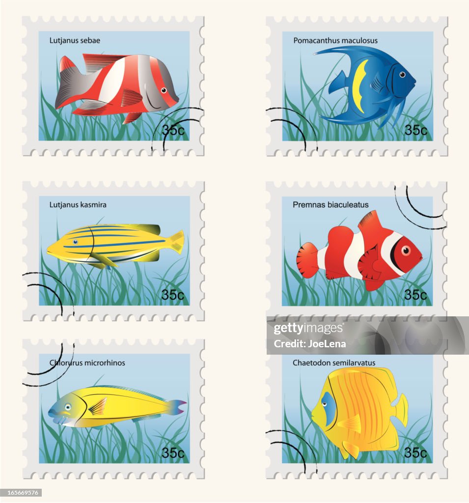 Tropical Fish Stamps