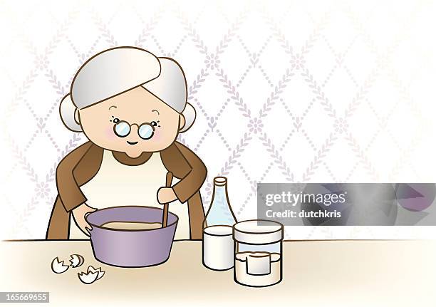 apfelsorte granny backen - großmutter stock-grafiken, -clipart, -cartoons und -symbole