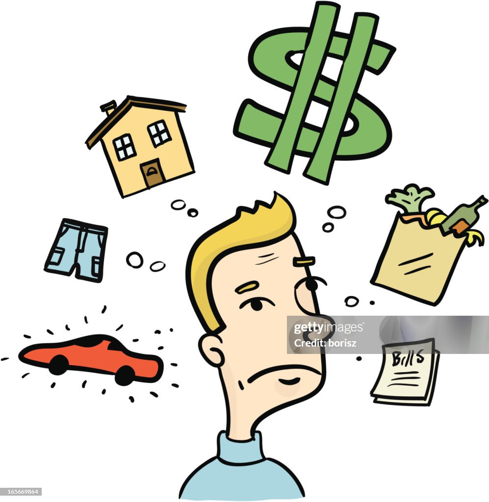 Financial Problem Financial Stress High-Res Vector Graphic - Getty Images