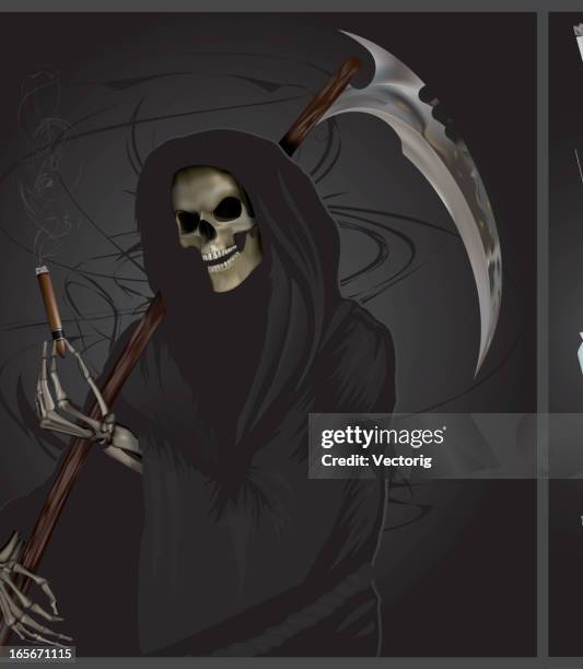 the reaper offers - grim reaper stock illustrations