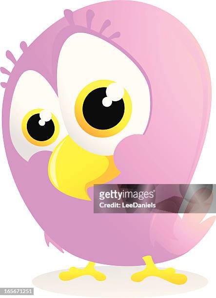 Cute Little Birds Cartoon Boy And Girl High-Res Vector Graphic - Getty  Images
