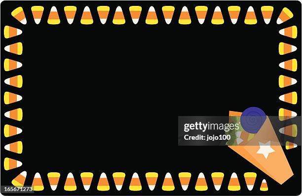candy corn invite or place card - candy corn stock illustrations