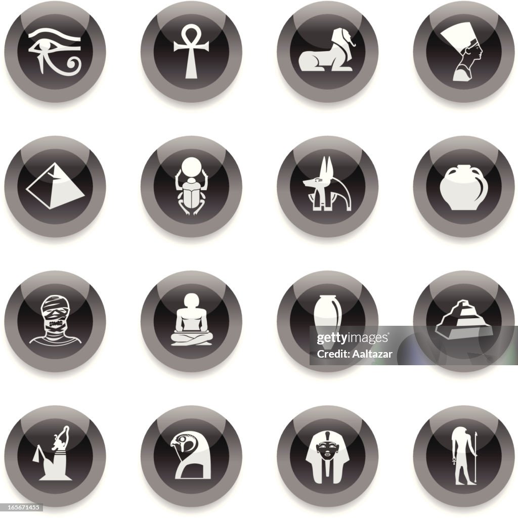 Black Round Icons - Egypt