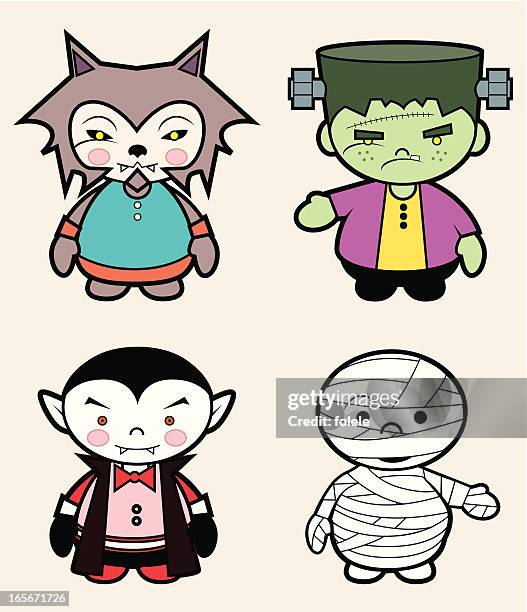 littel_halloween - werewolf vector stock illustrations