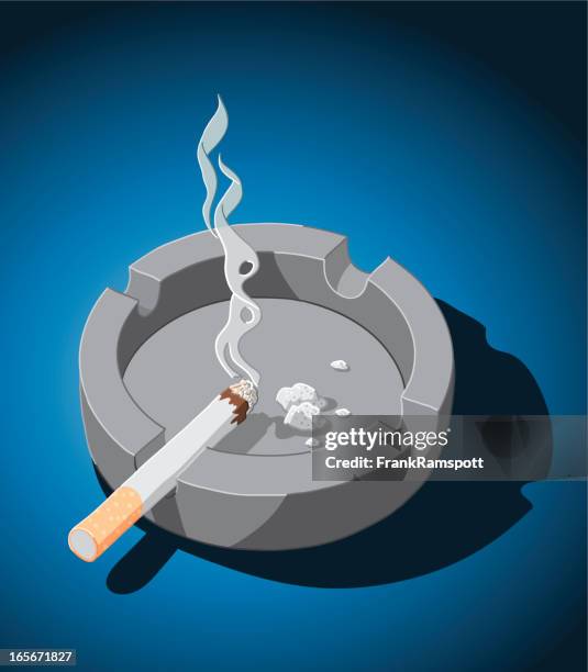 ashtray cigaret - ashtray stock illustrations