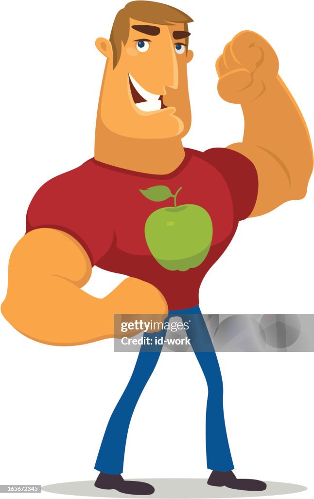 Happy Healthy Muscular Cartoon Man High-Res Vector Graphic - Getty Images Happy Healthy Muscular Cartoon Man High-Res Vector Graphic - Getty Images