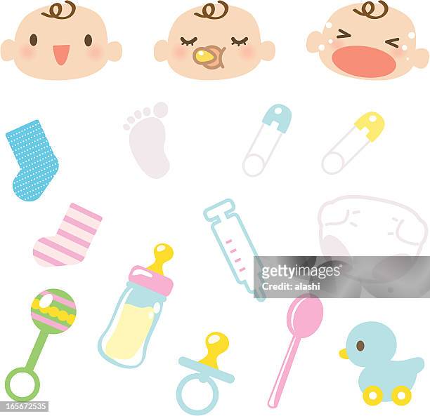369 Cartoon Baby Pacifier High Res Illustrations - Getty Images
