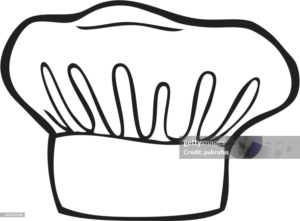 Chef's Hat - Line art