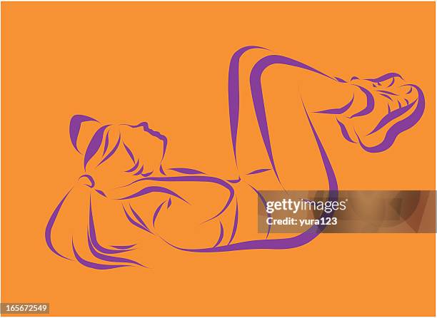 fitness - woman gym stock illustrations