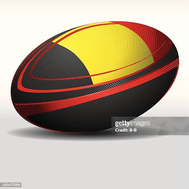 rugby ball-belgium - rugby ball stock illustrations