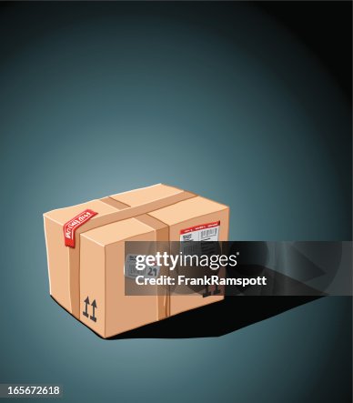 Parcel Picture. Vector Parcel Illustration High-Res Vector Graphic - Getty Images