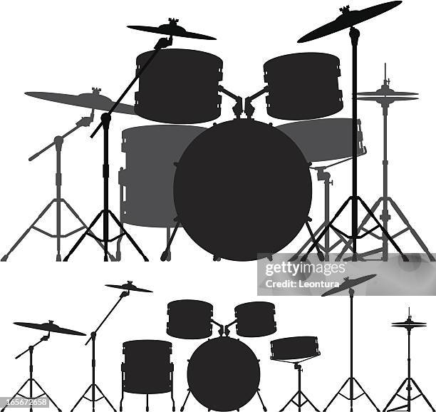 drum kit - bass drum stock illustrations