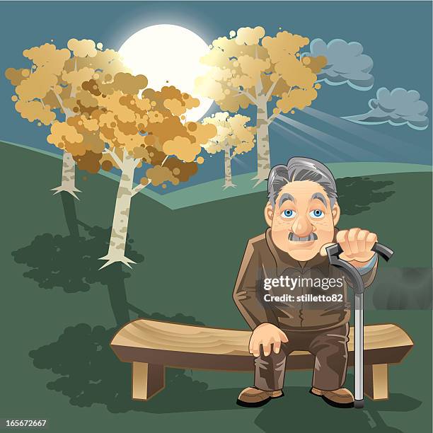 midnight oldman - cane field stock illustrations