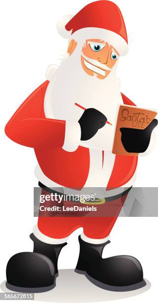 santa's list - santa list vector stock illustrations
