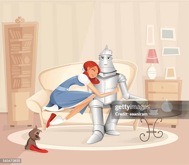 i always pick up a wrong guy (heartless) - coffee table background stock illustrations