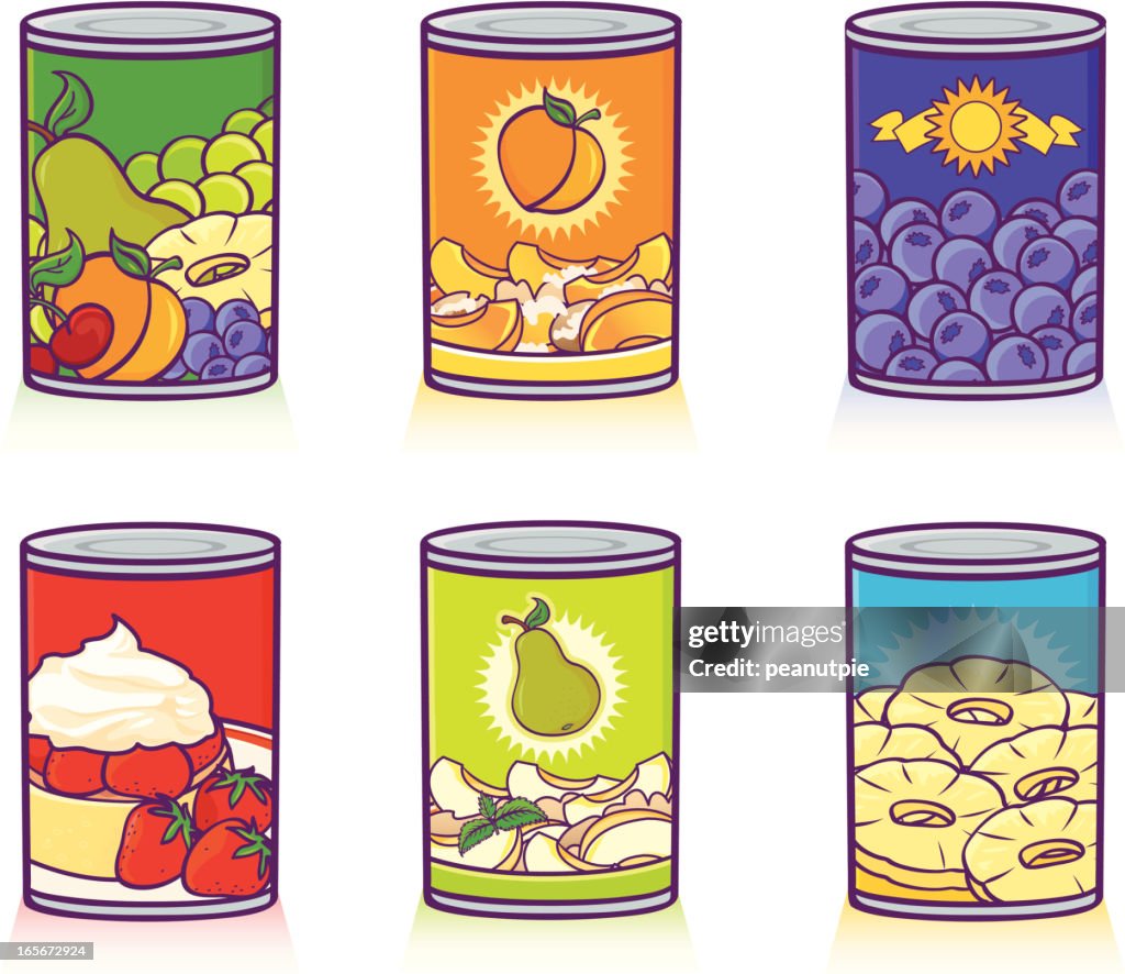 Canned fruits