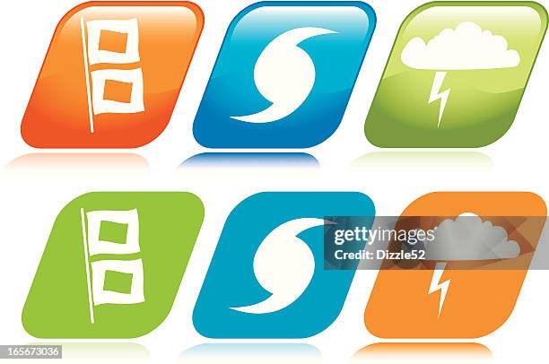 storm icons - typhoon stock illustrations
