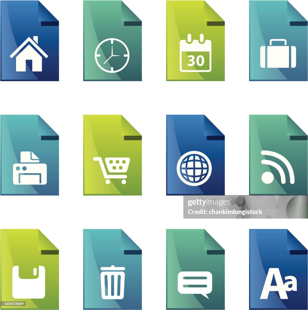 Colourful web icon