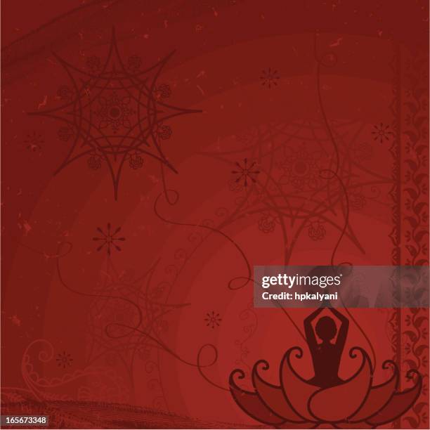 dreamscape - sunset - posture stock illustrations
