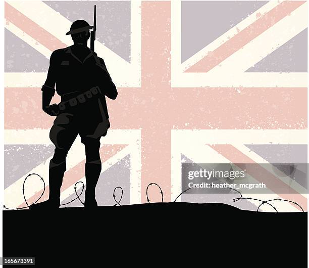 britische soldaten - militärische einsatzkräfte stock-grafiken, -clipart, -cartoons und -symbole