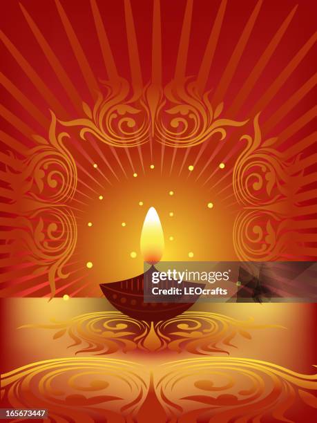 beautiful diwali background - diwali vector stock illustrations