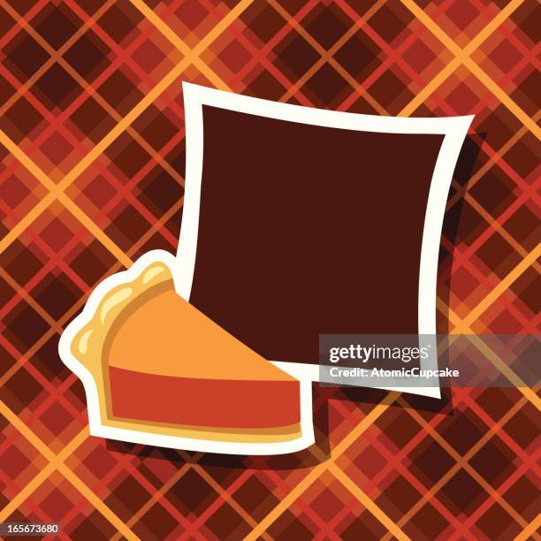 pumpkin pie frame - pumpkin pie stock illustrations