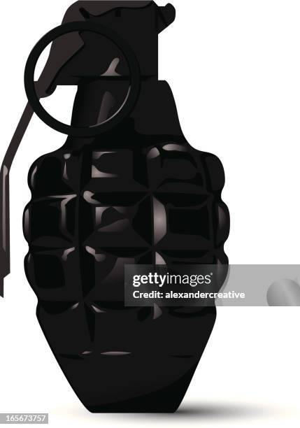 hand grenade - hand grenade stock illustrations