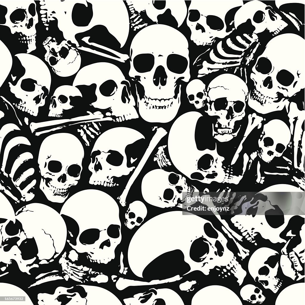 Seamless skull wallpaper background