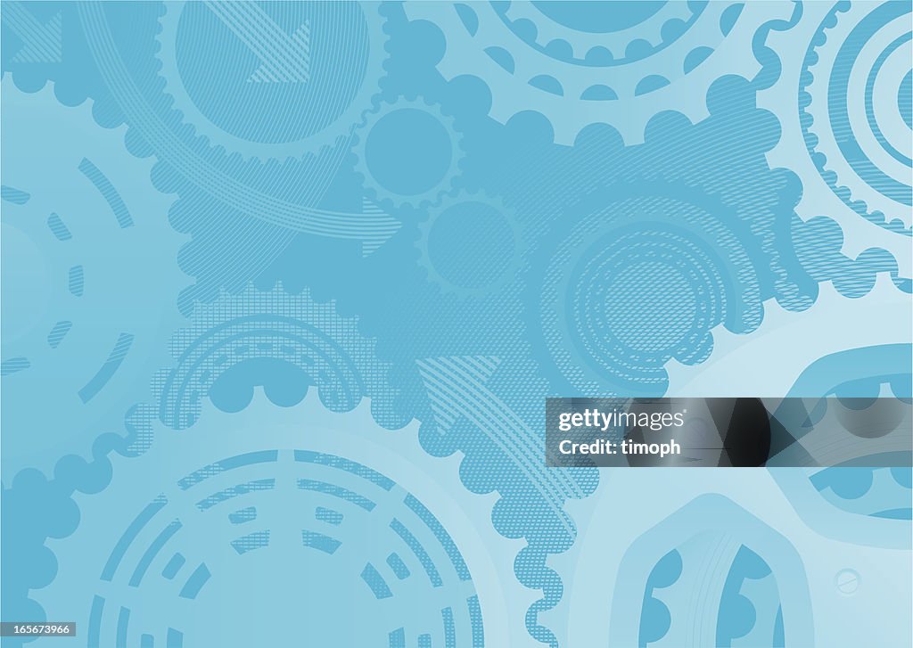 Blue Cogs Pattern Blue Cogs High-Res Vector Graphic - Getty Images