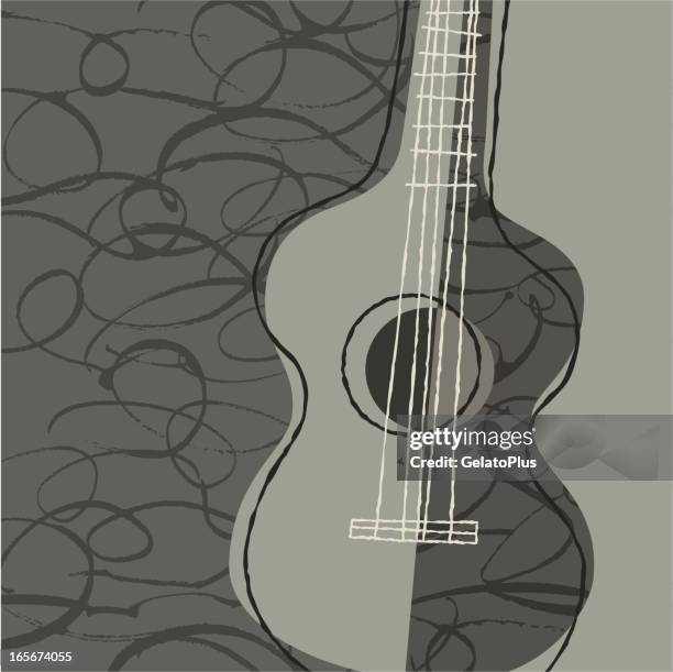 guitar - jazz background stock illustrations
