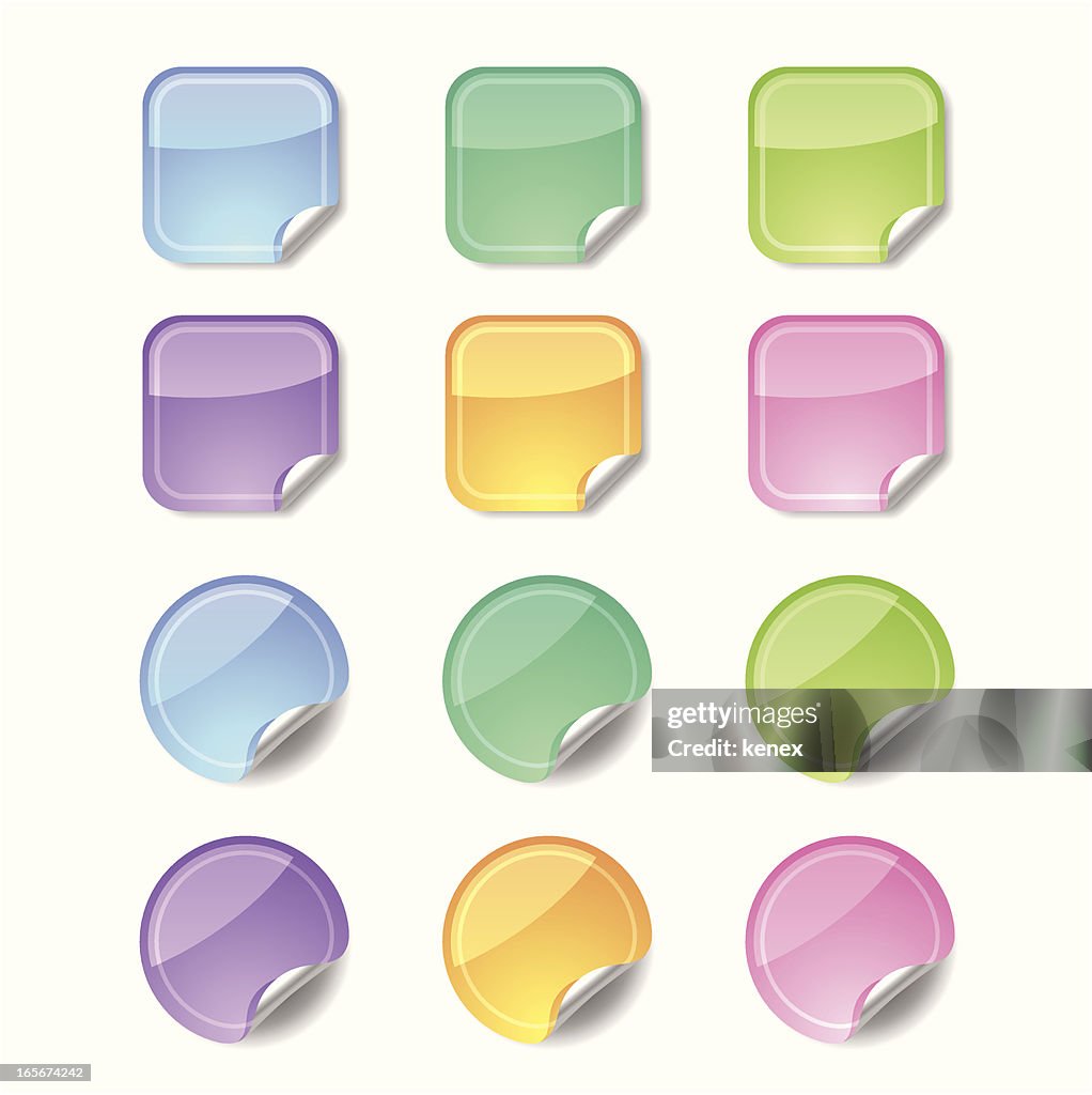Shiny Sticker Vector Shiny Stickers High-Res Vector Graphic - Getty Images