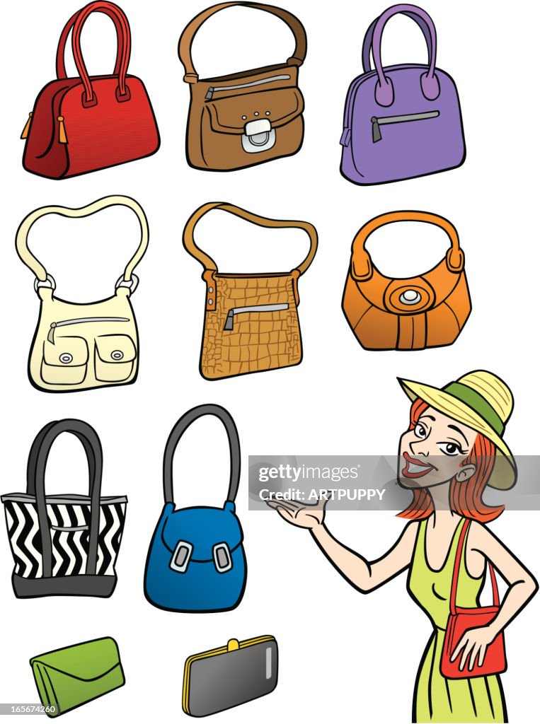 Mulher com bolsas