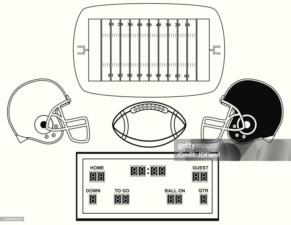 Generic Football Design Football Design Elements High-Res Vector Graphic - Getty Images