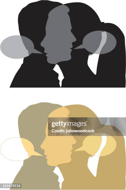 dialogue two - teens whispering stock illustrations