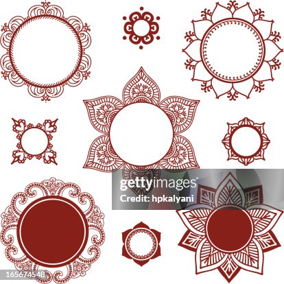 Mehndi Circle Frames Mehndi Circle Frames