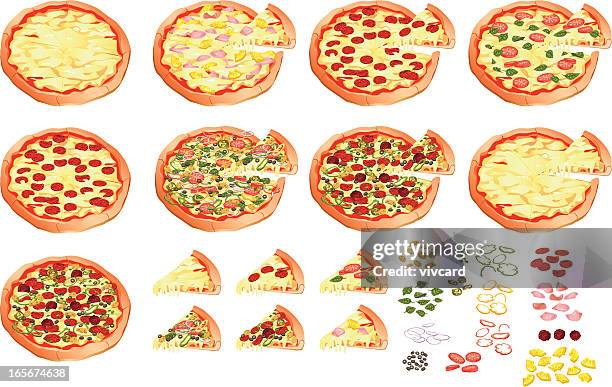 ilustrações, clipart, desenhos animados e ícones de pizza - cheese pizza